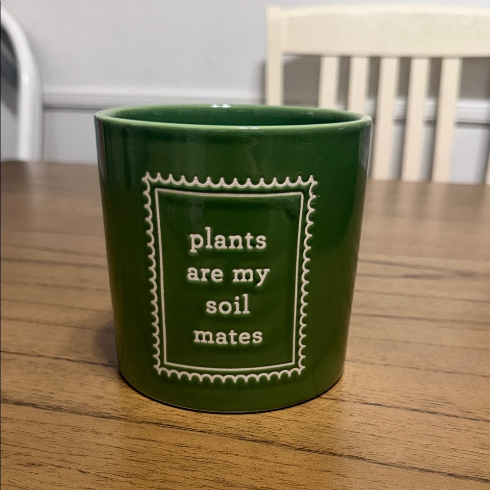 Green Ceramic Plant Pot plants are my soil mates